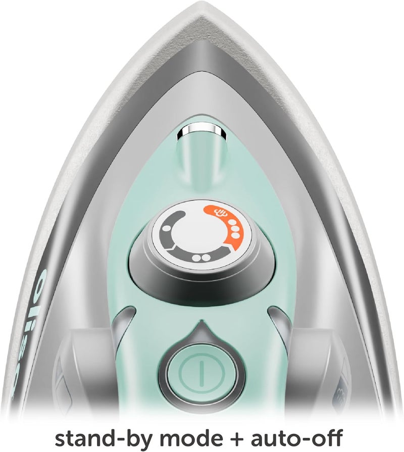 Oliso M3Pro Project Steam Iron with Solemate – 1000W Ceramic Soleplate Iron and LED Light for Sewing, Quilting, Crafting, and Travel – Aqua - Image 3